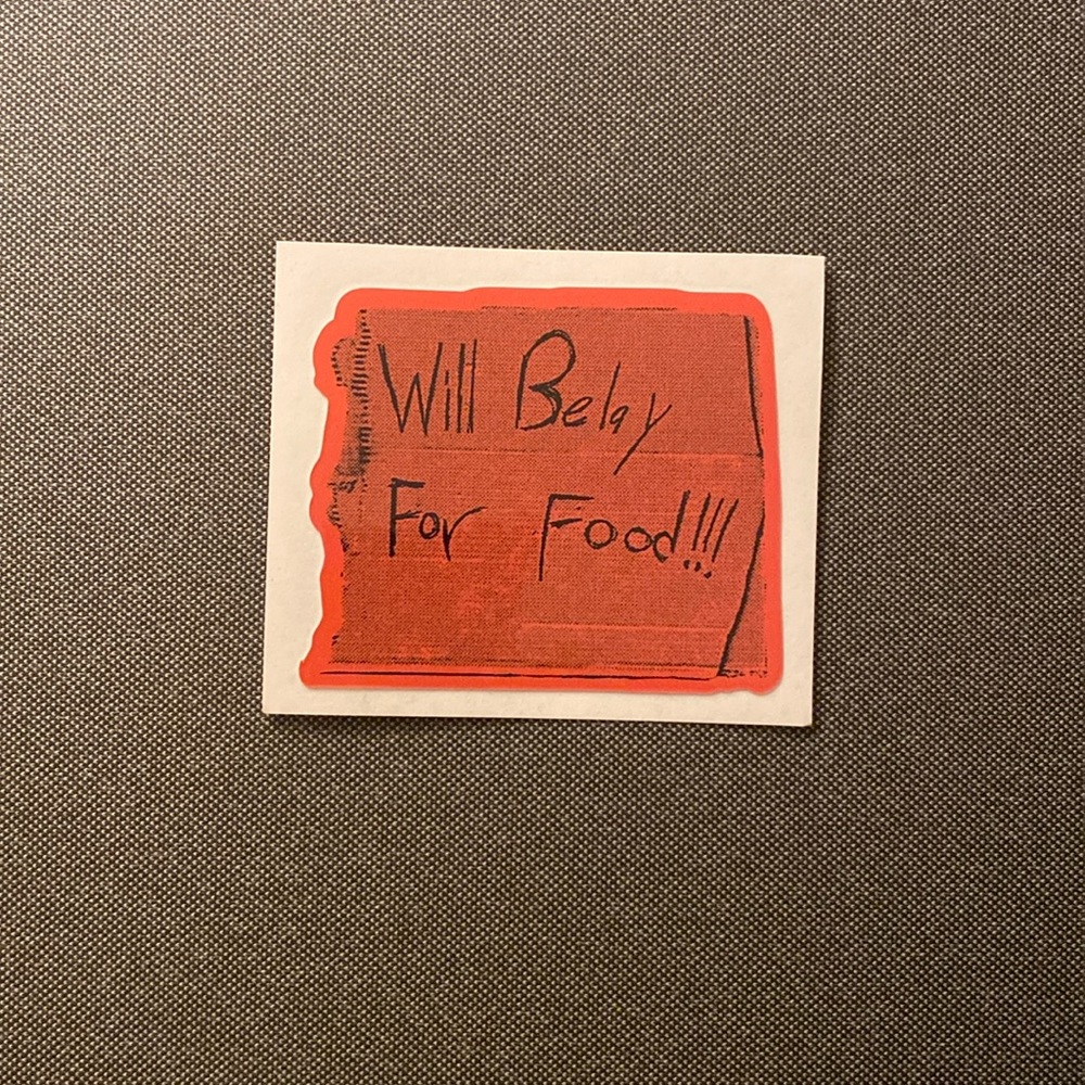 Fred Beckey - Will belay for food sticker by Patagonia (rare)